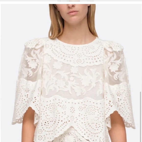 Sea New York Tops - Sea New York White Lace top sz S